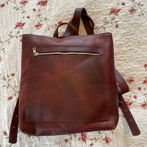Portland Leather Almost Perfect Tote Backpack